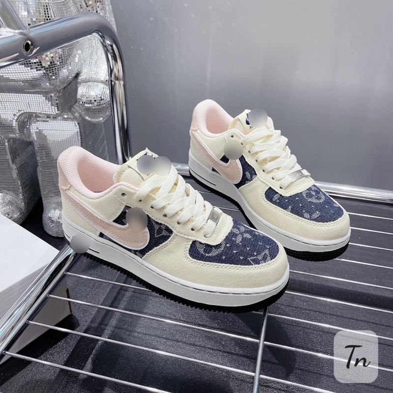 Giày thể thao vệt hồng, giày sneaker vệt hồng mẫu mới full size