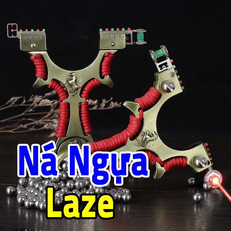 Ná Cao Su Laze Ngựa. Tặng kèm đèn laze bắn ngày đêm - TH2000