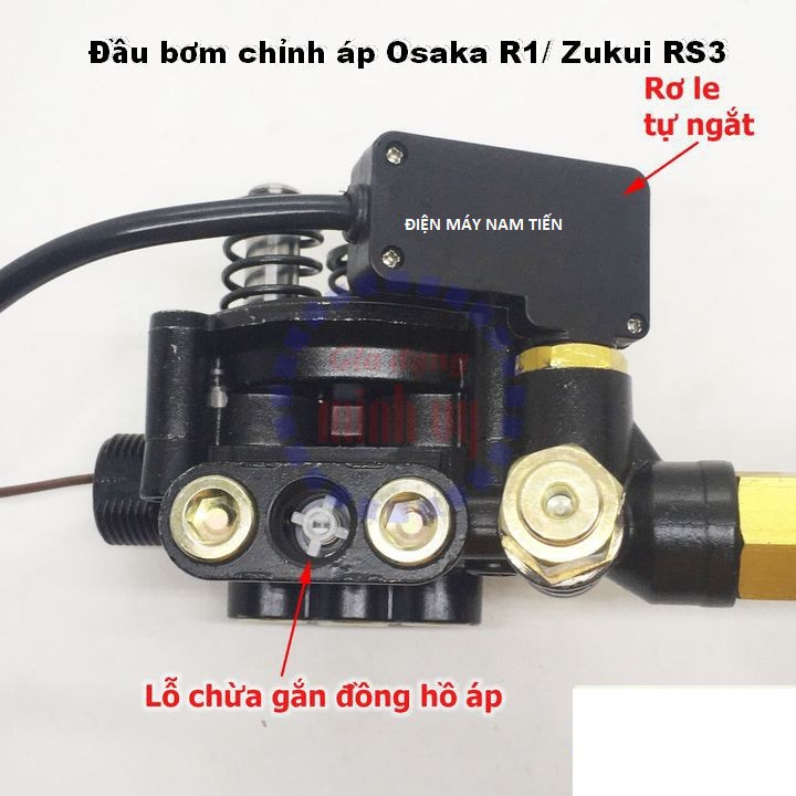 Bộ đầu bơm dùng cho máy rửa xe chỉnh áp Zukui RS3 /Osaka R1, đầu bơm máy rửa xe gia đình, đầu bơm áp