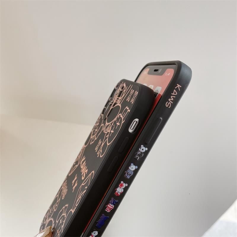 Ốp điện thoại silicone cao su mềm in hình dễ thương thích hợp cho IPhone 12promax 7 8Plus SE X XS XR 12 11 11promax