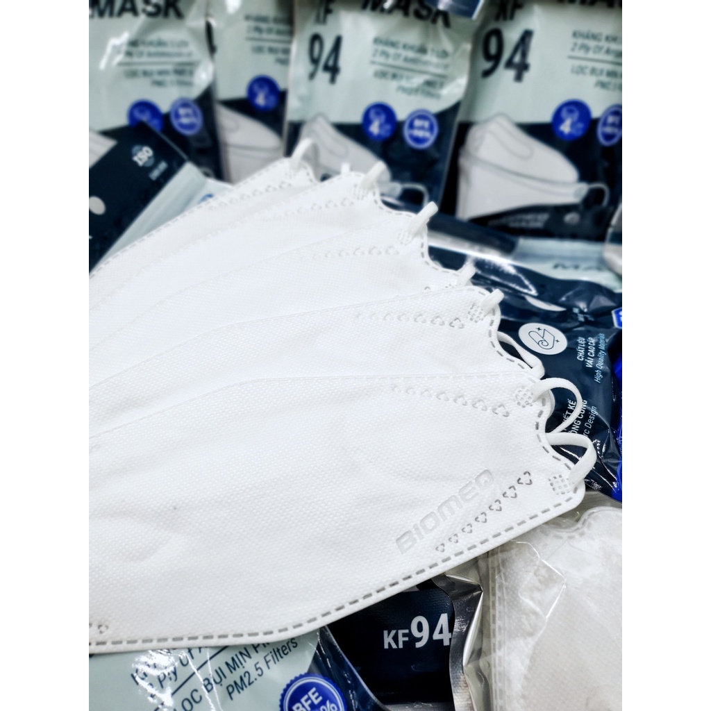 COMBO 50 - 100 cái Khẩu trang 4 lớp KF94 BIOMEQ  - Bịch 10 cái