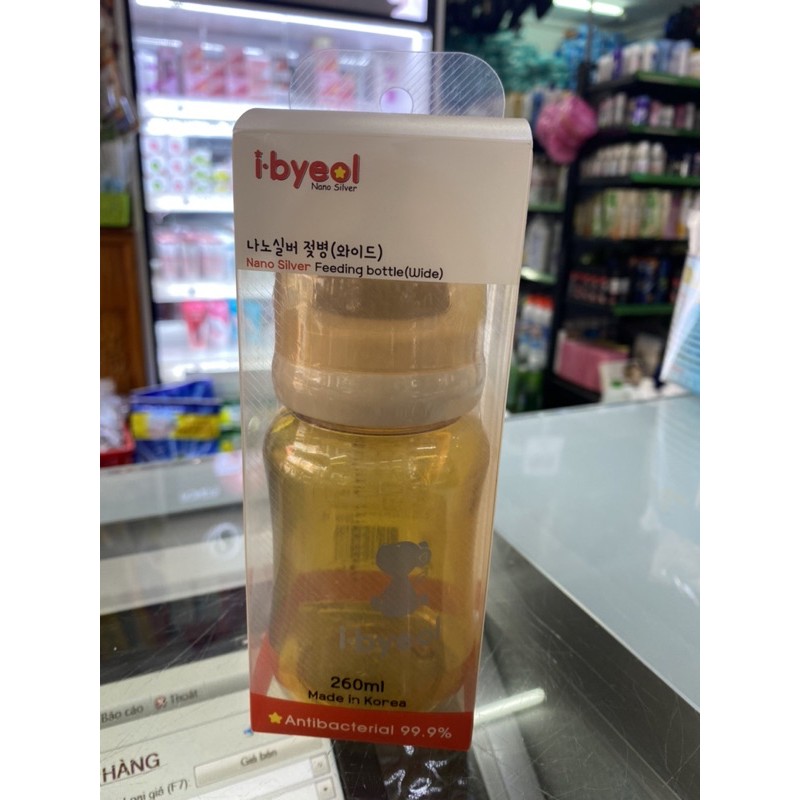 Bình sữa I-byeol cổ rộng 260ml