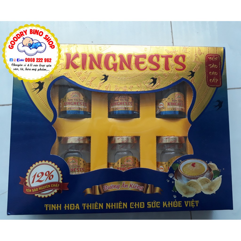 Yến sào không đường Kingnests cao cấp 12% yến sào tự nhiên