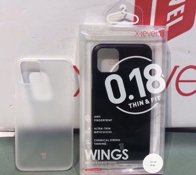 Ốp lưng nhám siêu mỏng x-level cho iphone 11