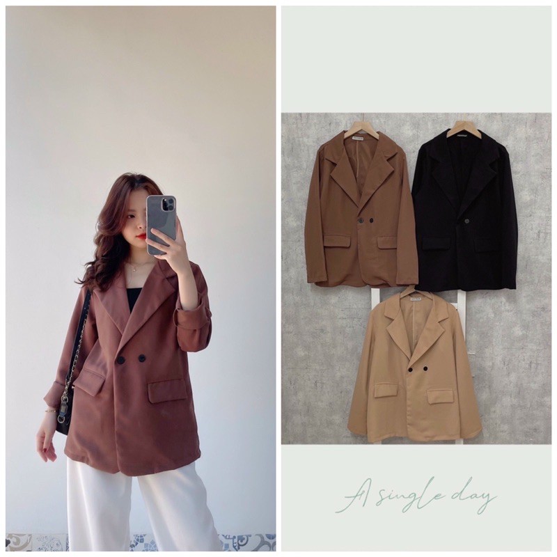 Áo Blazer Hàn Quốc 3 Màu Xịn Xò(Xả Kho Kèm Ảnh Thật 100%)