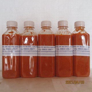 05 chai tương ớt Mường Khương (chai 350ml)