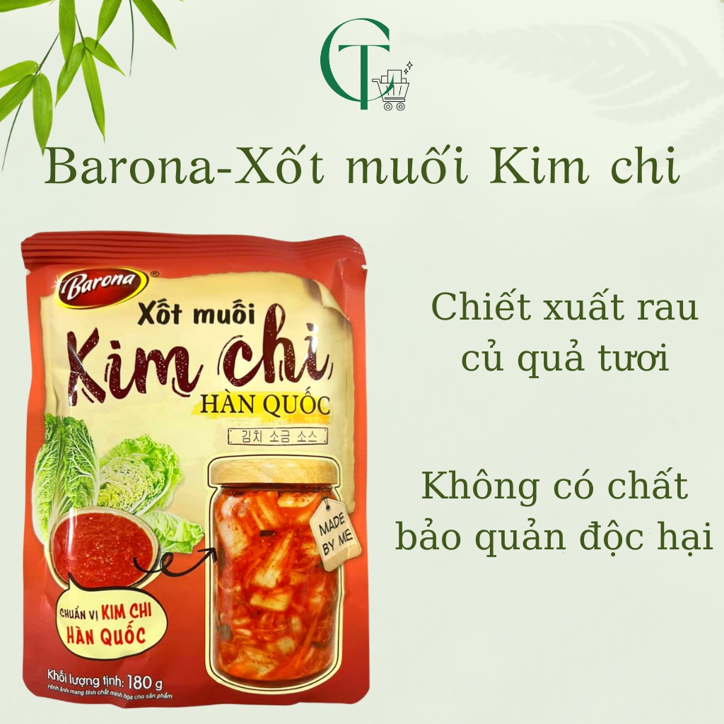 Nước dùng hoàn chỉnh Barona gói 180g chuẩn vị nhà hàng (gia vị lẩu)