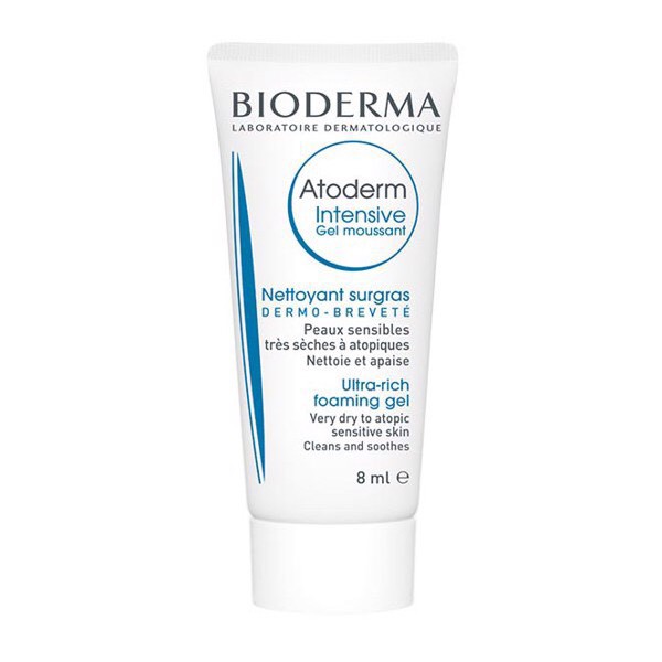 Bioderma Gel Làm Sạch Và Dịu Da Bioderma Dành Cho Da Khô Atoderm Intensive Gel Moussant 8ml