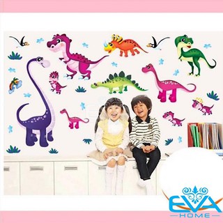 Decal Dán Tường Công Viên Khủng Long Cho Bé  ABC1045 Không Bị Hư Tường