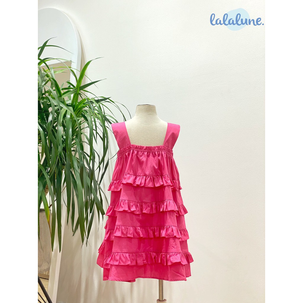 Đầm candy cotton nhật màu hồng lalalune dành cho bé 2-7y