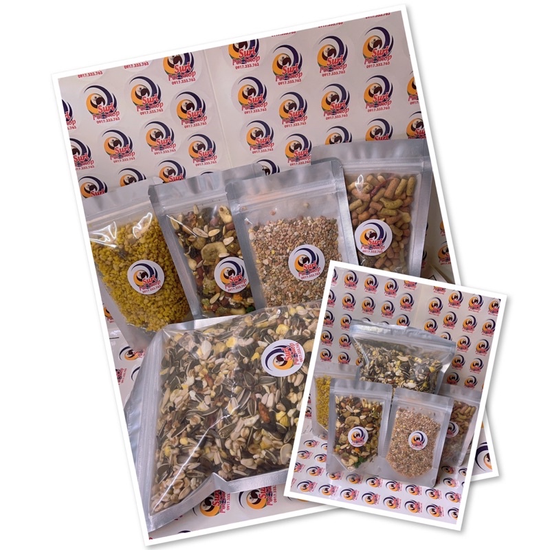 Combo 5 món thức ăn dành cho Vẹt