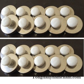 Nam châm đính bảng núm trắng 32mm