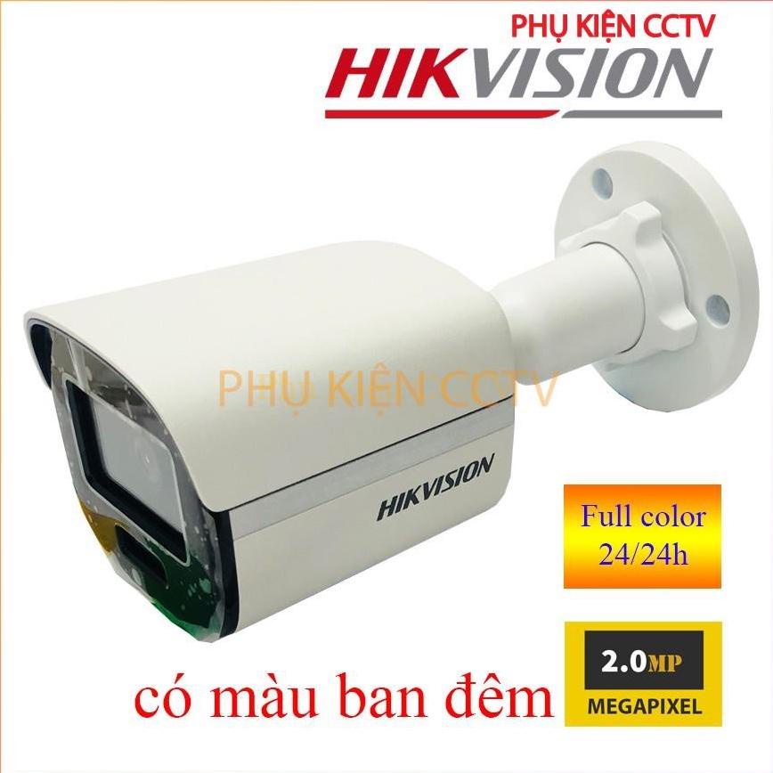 Camera Hikvision 2mp có màu ban đêm DS-2CE10DF0T-F vỏ kim loại