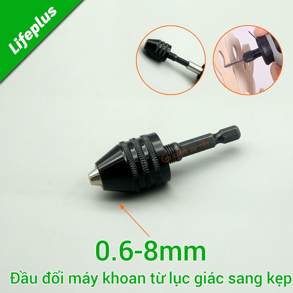 Đầu đổi máy khoan từ lục sang kẹp