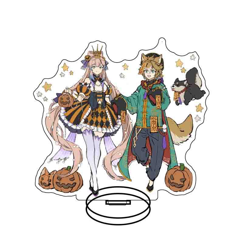 (Halloween) Standee Itto Gorou Sara Genshin Impact game tượng acrylic mica  mô hình trang trí trưng bày