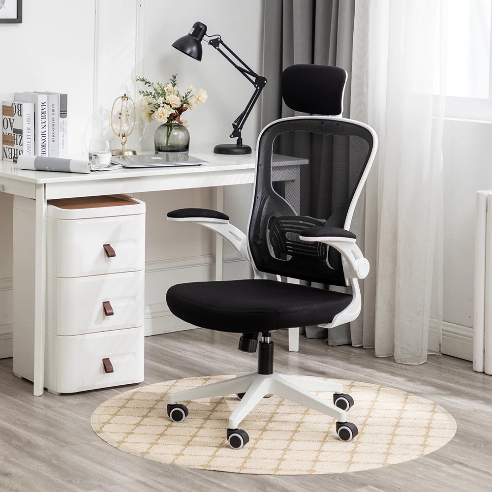 [Sẵn Hàng - Giao Hoả Tốc) Xiaomi Manson Regal Ghế Xoay Văn Phòng Tay Gập Công Thái Học Màu Đen/Trắng/Xám/Xanh/Hồng