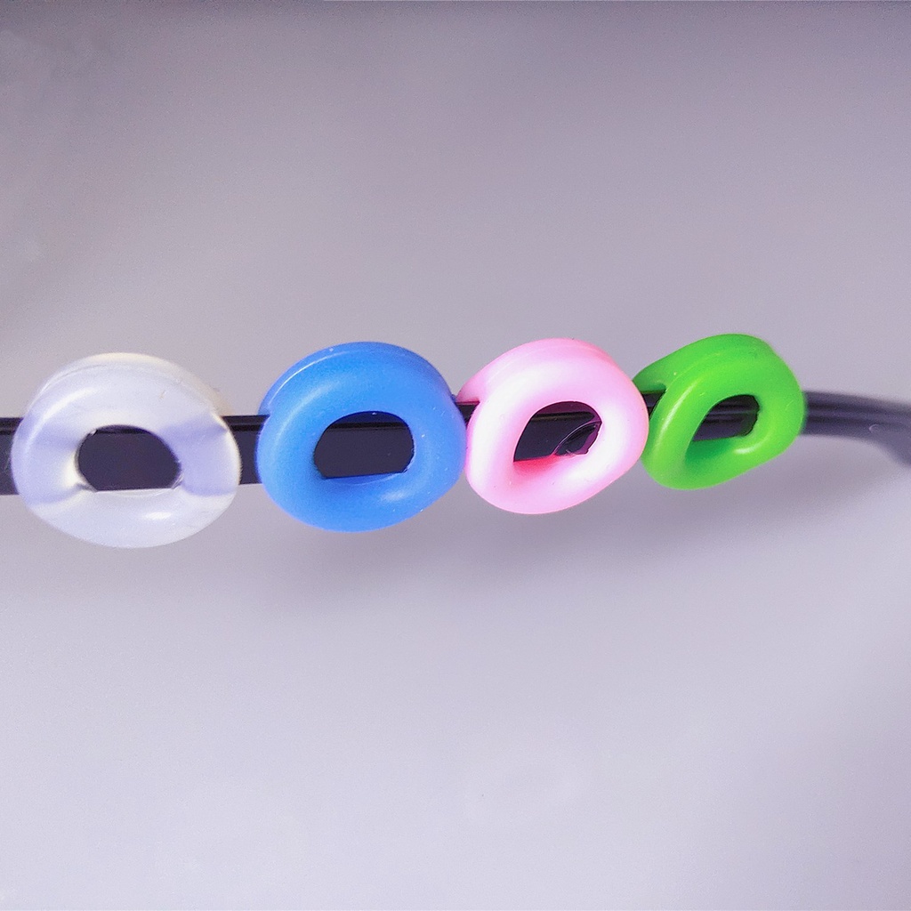 Set 2 nút tròn silicon chống trơn dùng gắn vào gọng kính