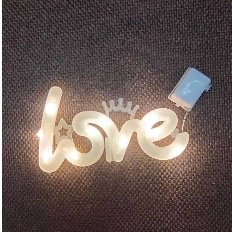 Dây đèn led chữ LOVE trang trí hộp quà [ SÁNG 3 CẤP ĐỘ] ✨