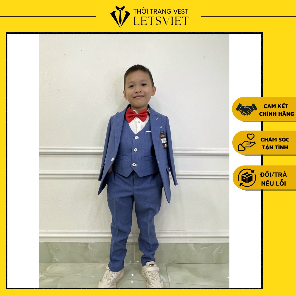 Bộ Vest Bé Trai Thiết Kế Đi Dự Tiệc Đẹp, Sang Trọng Và Lịch Lãm LETSVIET