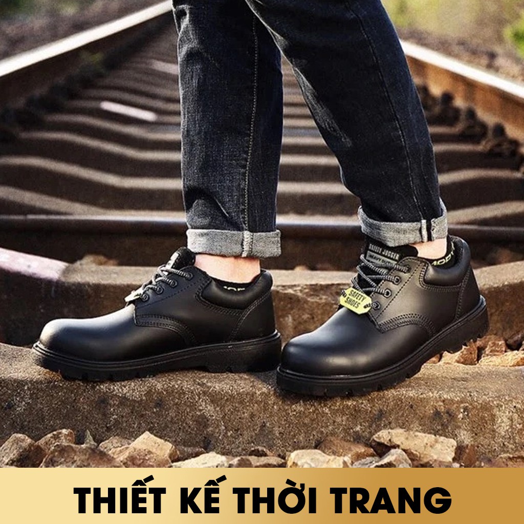 Giày bảo hộ lao động nam Jogger X1110 S3 SRC da bò thật cao cấp, chống nước, cấu tạo phi kim