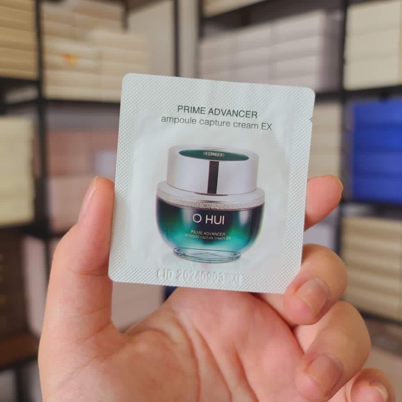 10 gói kem dưỡng Ohui xanh căng bóng da chống lão hoá se khít lỗ chân lông Ohui prime advancer 1ml