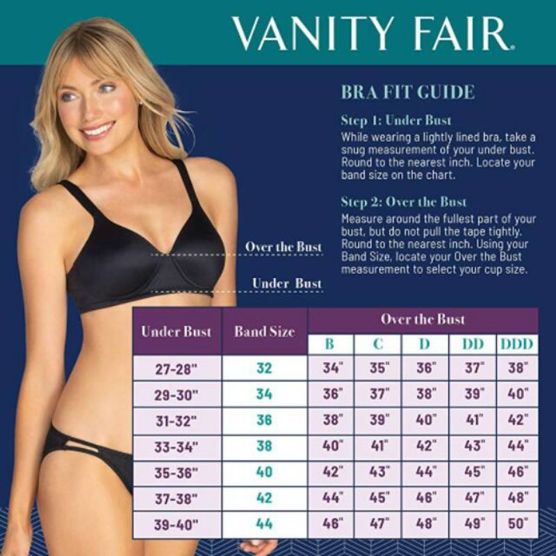 Áo Ngực Lb2 BRA VANITY FAIR 76382 / CURVATION BH Có Gọng Bảo Vệ Toàn Diện