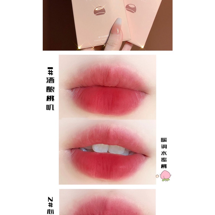 [Hàng mới về] Set 5 Son Môi Von Gee Màu Sắc Nhung Mịn Bền Màu Lâu Trôi