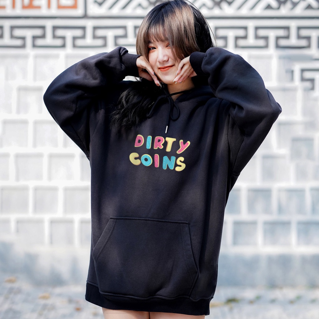 [Có ảnh chụp chất liệu] Áo hoodie basic Dirty Coins Donut (N10)