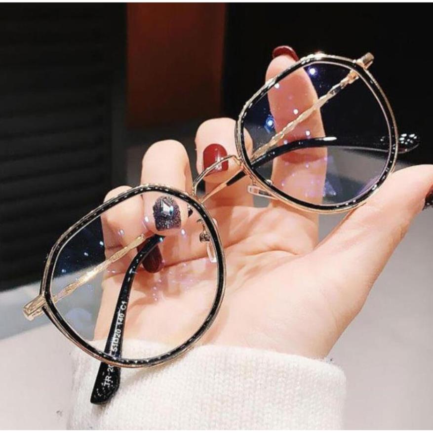 Mắt kính chống tia sáng xanh chống bức xạ gọng kim loại thời trang dành cho Nam Nữ