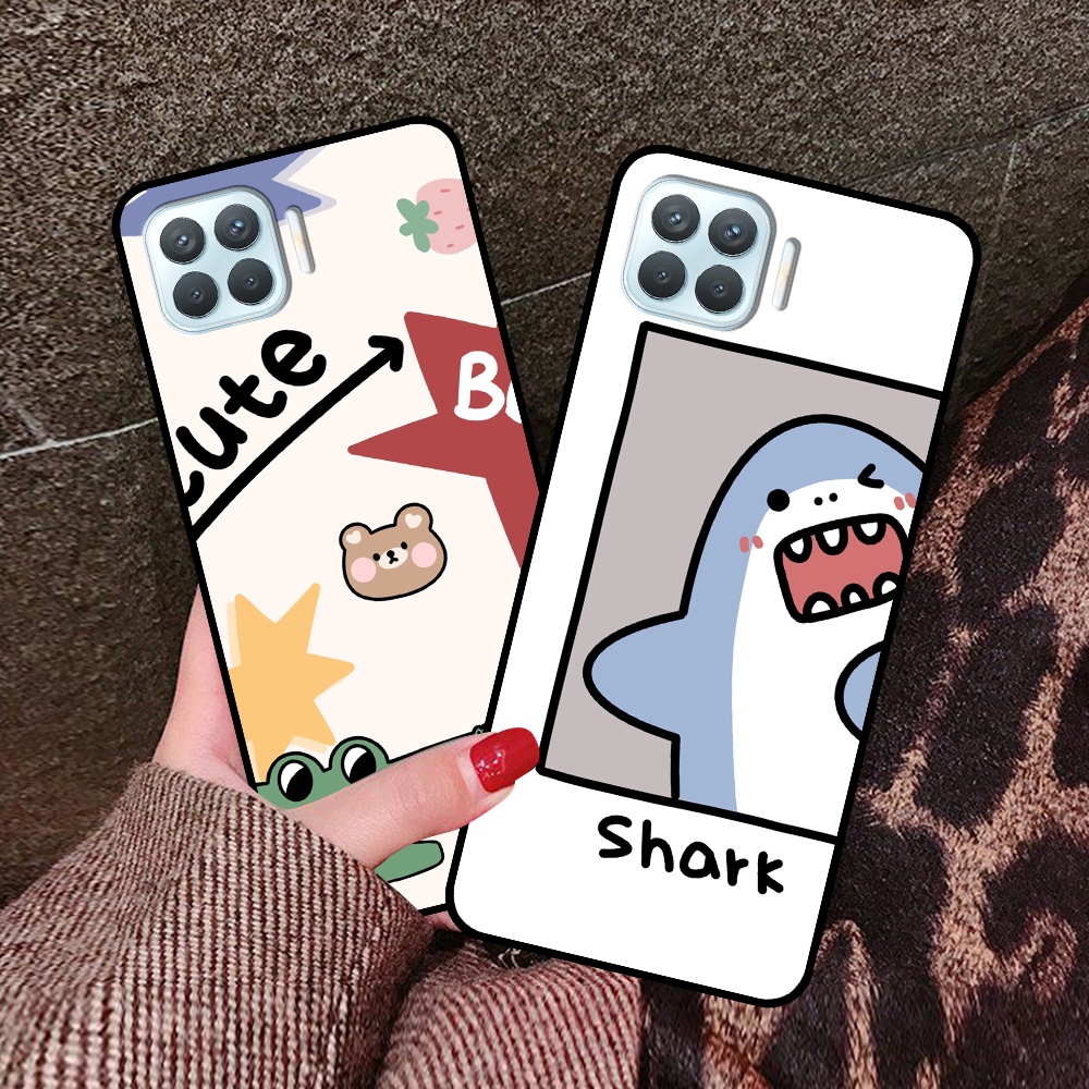 Ốp Oppo A73 / A93 in hình cá mập, khủng long dễ thương, cute (T01 - T06)
