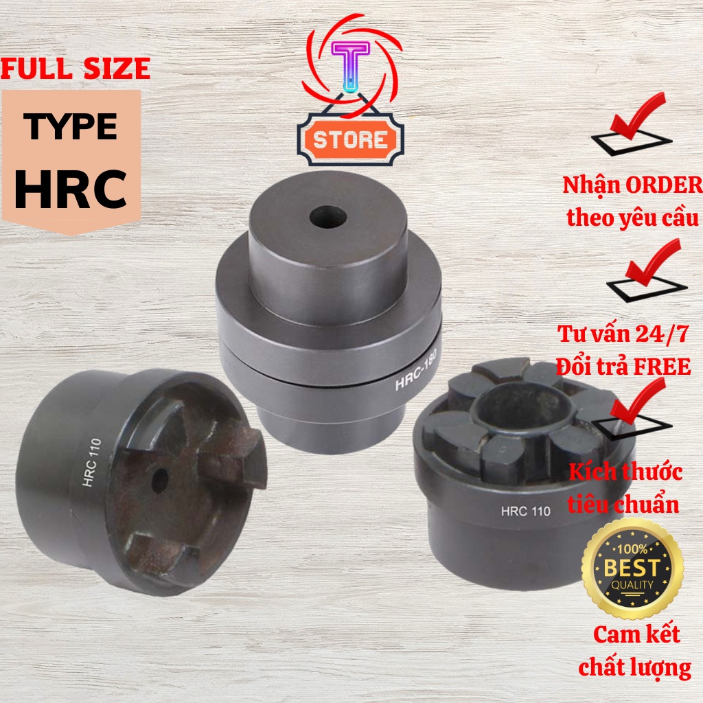 Giảm Chấn Cao Su Khớp Nối HRC Vật Liệu NBR Full Size HRC70, HRC90, HRC110, HRC130