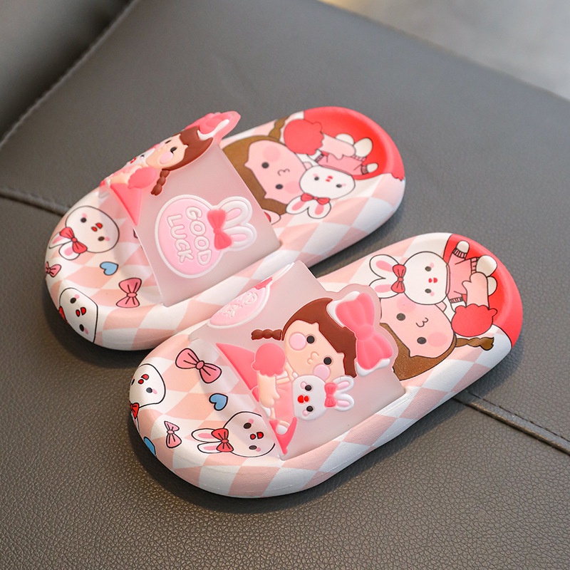 (TH13) Dép Cho Bé Họa Tiết Hoạt Hình Đáng Yêu