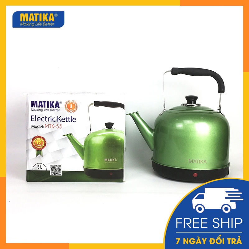 Ấm Siêu Tốc MATIKA 5L Xanh MTK-55