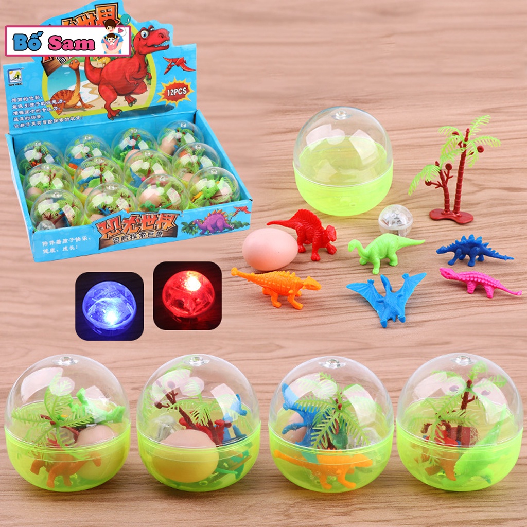 Trứng khủng long đồ chơi có đèn mô hình thông minh cho bé Shop Bố Sam