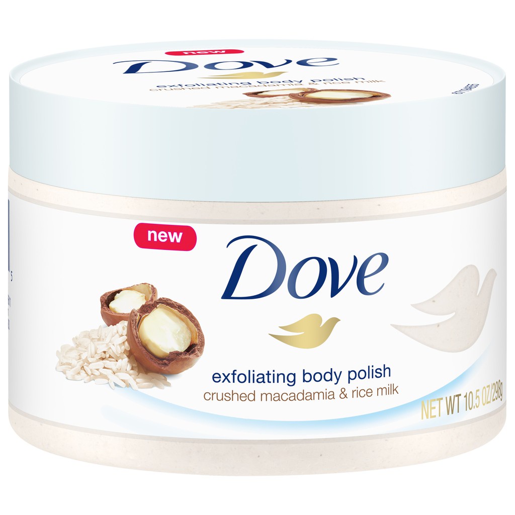 [Nhập Khẩu 100%] Tẩy tế bào chết Dove 225ml Macadamia và Lựu