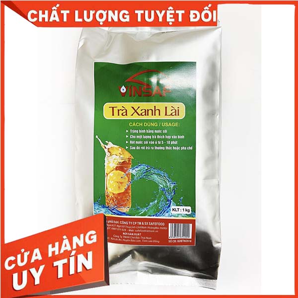 Trà Xanh Lài Vinsaf - Trà King Thượng Hạng Gói 1kg - Chuyên Dụng Pha Trà Chanh - Trà Hoa Quả - Hỗ Trợ Giá Cho Chủ Quán
