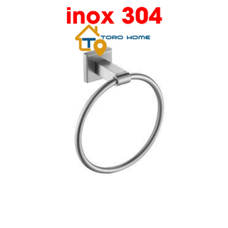 Vòng treo khăn inox 304 mv-667v toro home, cam kết chất liệu inox chuẩn 304