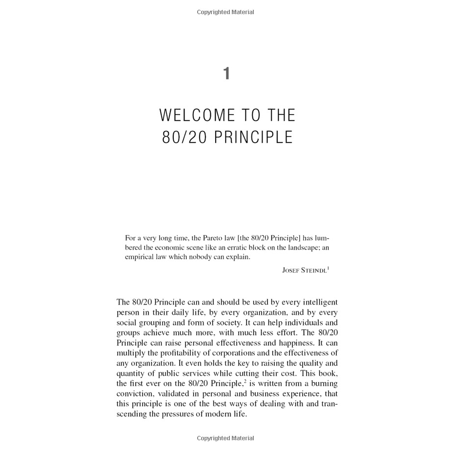 Sách - The 80/20 Principle