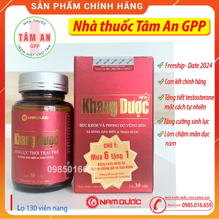 Khang dược mới ⚡Che tên sp ⚡Tăng tiết testosterone- Giúp tăng cường sinh lực và khả năng sinh lý- Làm chậm mãn dục nam