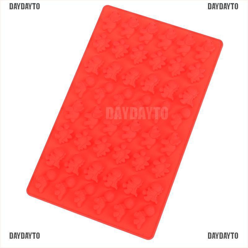 Khuôn Silicon Mềm 48 Lỗ Hình Khủng Long Làm Đá / Kẹo / Sô Cô La