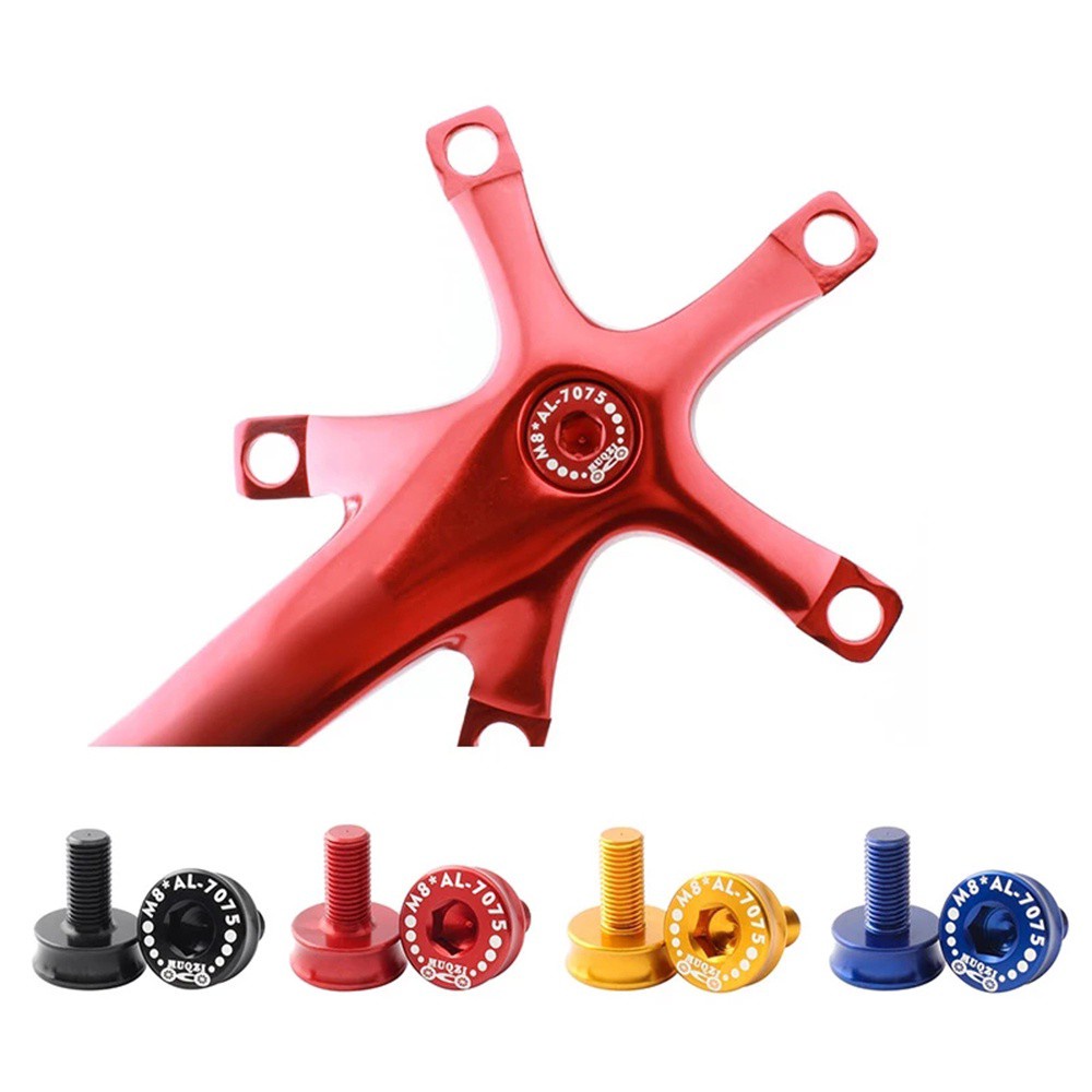 Bộ 2 Ốc Vít Hợp Kim Nhôm M8 Nhiều Màu Sắc Gắn Trục Dưới Xe Đạp MTB