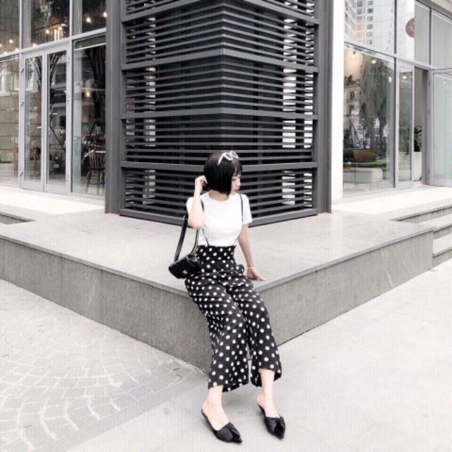 Sét yếm đen, kẻ ,chấm bi loại 1 | BigBuy360 - bigbuy360.vn