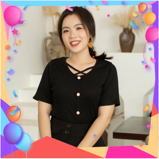 Thời trang Bigsize nữ Áo thun kiểu 2 màu cho người béo,mập từ 55 đến 100 kí- Mặc đi chơi đi làm đi tiêc