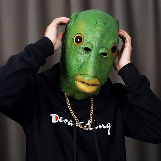 Mặt Nạ Hóa Trang Hình Đầu Cá Độc Đáo Cho Halloween