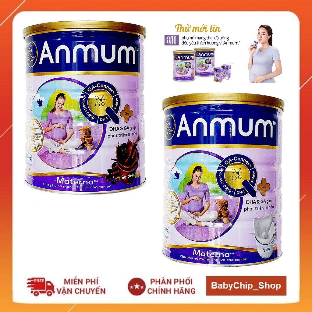 Sữa Anmum materna Vị Socola, Vani, 400g, 800g [Date mới nhất]