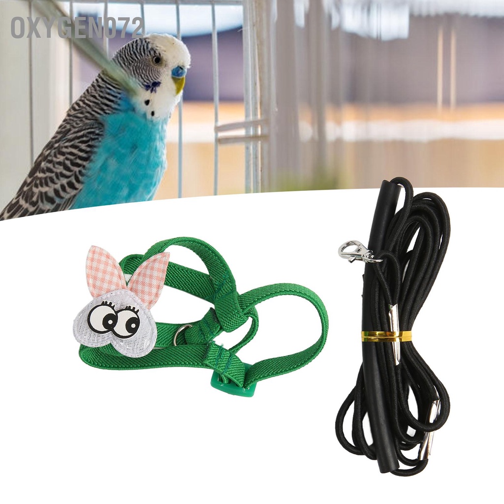 Oxygen072 Dây đai cho chim buộc dài 2 2yd đàn hồi siêu nhẹ Dài Tay cầm vẹt Bay
