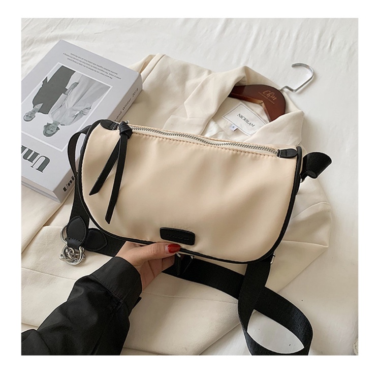 Túi Đựng Điện Thoại Đeo Dưới Cánh Tay Bằng Vải Oxford Phong Cách Preppy Cho Nữ