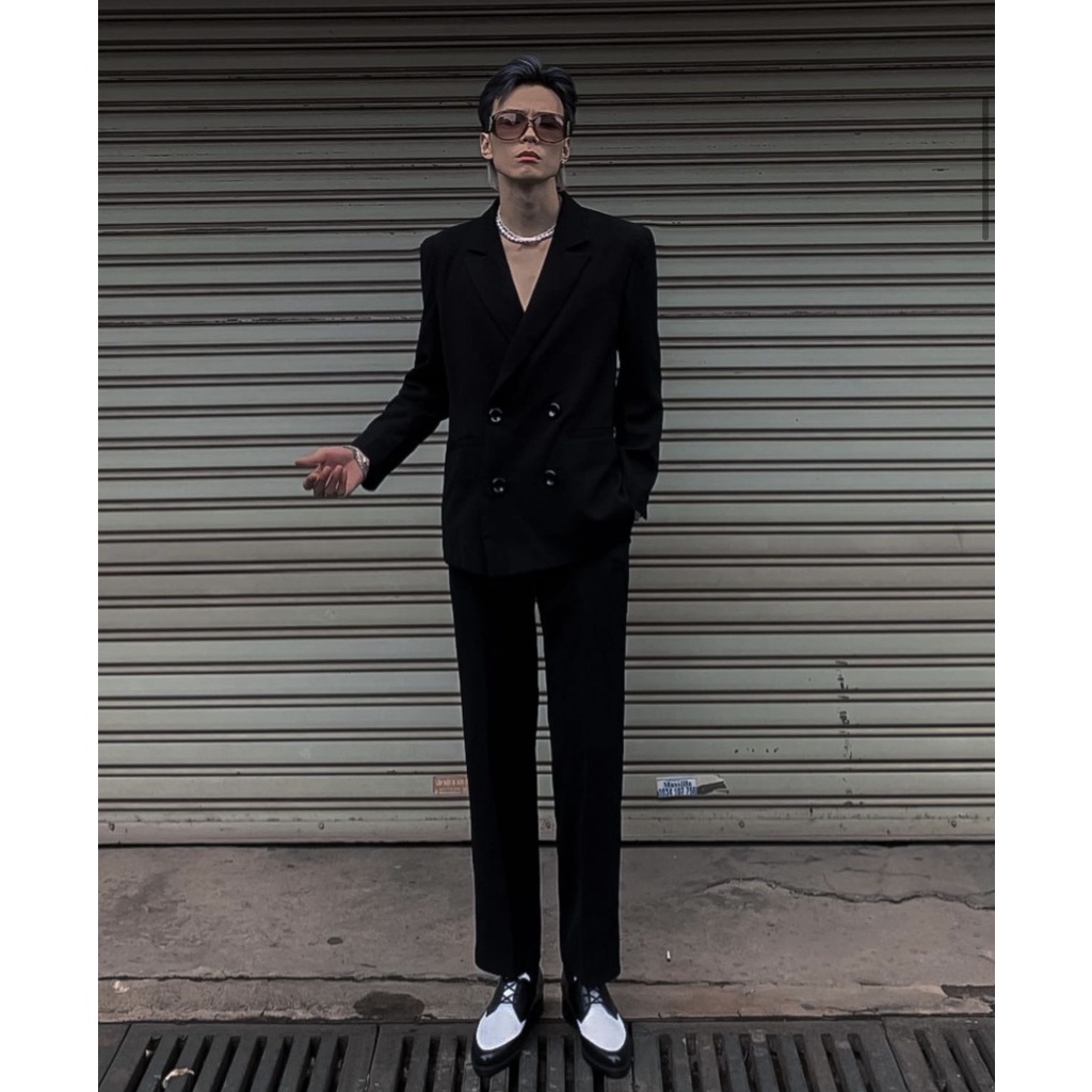 Quần âu Tây Vitex Baggy Tôn dáng Basic Nam nữ Hàng thiết kế Mullet
