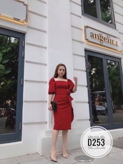 Bigsize Đầm hoa xếp D253