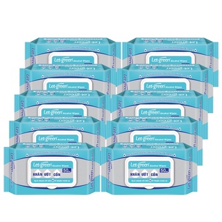 Khăn Ướt Cồn Let-Green 50 Miếng